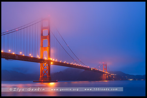 Мост Золотые Ворота, Golden Gate Bridge, Сан Франциско, San Francisco, Калифорния, California, СЩА, USA, Америка, America