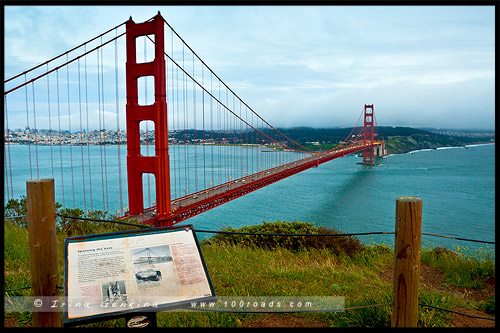 Мост Золотые Ворота, Golden Gate Bridge, Сан Франциско, San Francisco, Калифорния, California, СЩА, USA, Америка, America