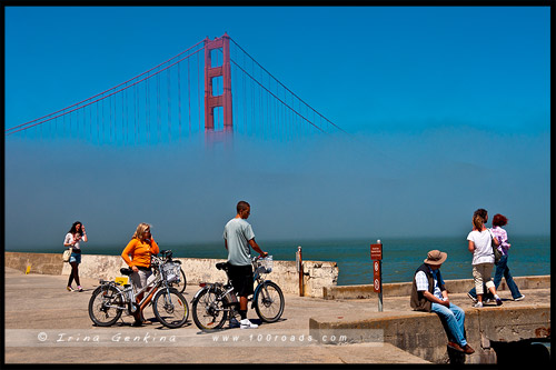 Форт Пойнт, Fort Point, Сан Франциско, San Francisco, Калифорния, California, СЩА, USA, Америка, America