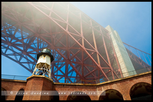 Форт Пойнт, Fort Point, Сан Франциско, San Francisco, Калифорния, California, СЩА, USA, Америка, America