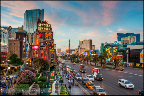 The Strip, Las Vegas Boulevard, Лас Вегас, Las Vegas, Невада, Nevada, США, USA, Америка, America