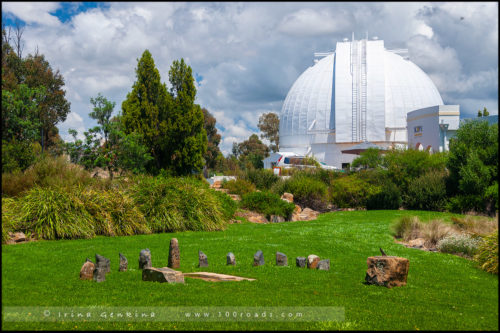 Здание 74 дюймового Рефлектора, Обсерватория Маунт-Стромло, Mount Stromlo Observatory, Канберра, Canberra, Австралийская столичная территория, ACT, Австралия, Australia