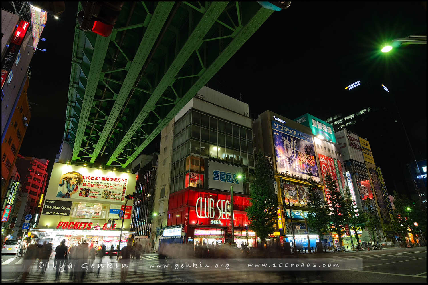 Ночная Акихабара, Ночная Акихабара, Akihabara, 秋葉原, Токио, Tokyo, 東京, Регион Канто, Kanto Region, 関東地方, Хонсю, Honshu Island, 本州, Япония, Japan, 日本