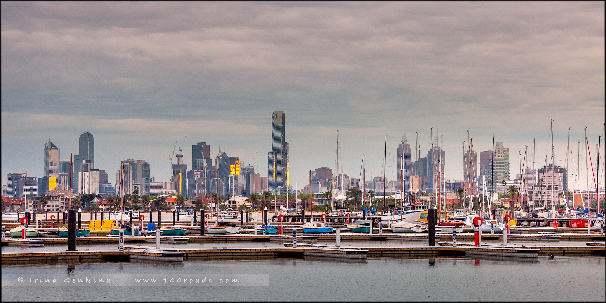 Пристань для яхт Сент-Кильда, The St Kilda Marina, Мельбурн, Melbourne, Австралия, Australia